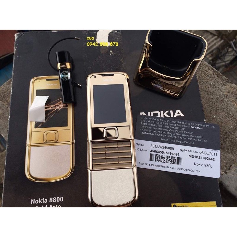 Nokia 8800 Gold Arte mới 100% full box kho Châu âu