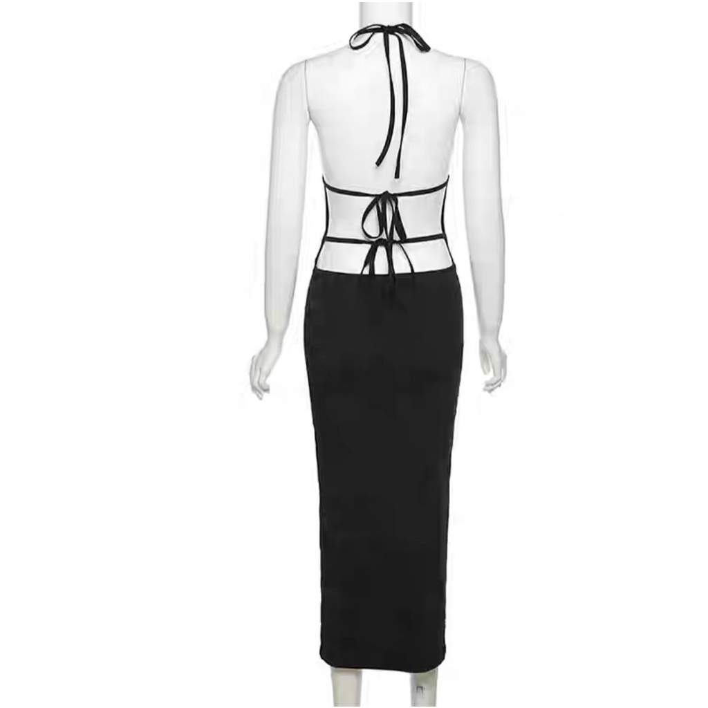 Đầm BODY thắt dây hở lưng tôn dáng sexy