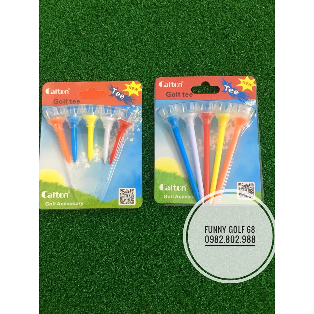 Tee golf gói 5 chiếc ngắn và dài