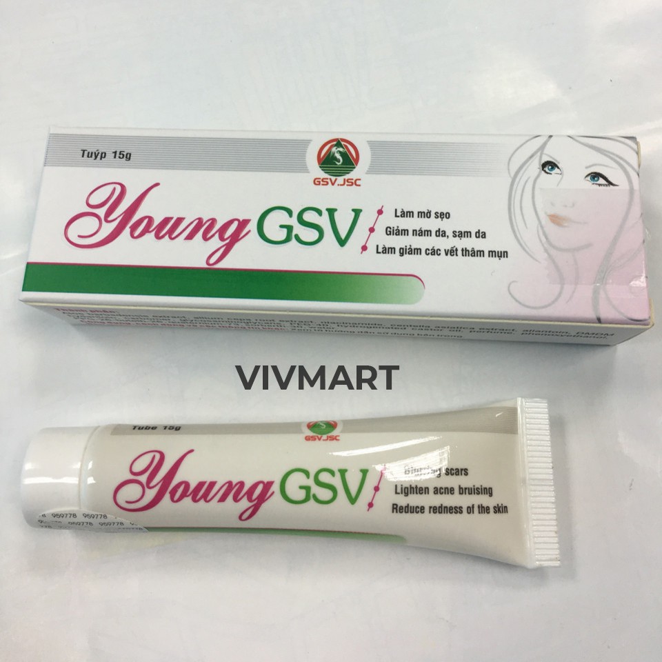 [GIÁ SỈ] Gel làm mờ sẹo, giảm thâm mụn YOUNG GSV 15g