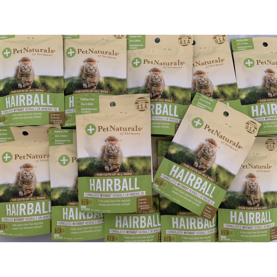 PET NATURALS HAIRBALL - VIÊN NHAI NGỪA BÚI LÔNG CHO MÈO