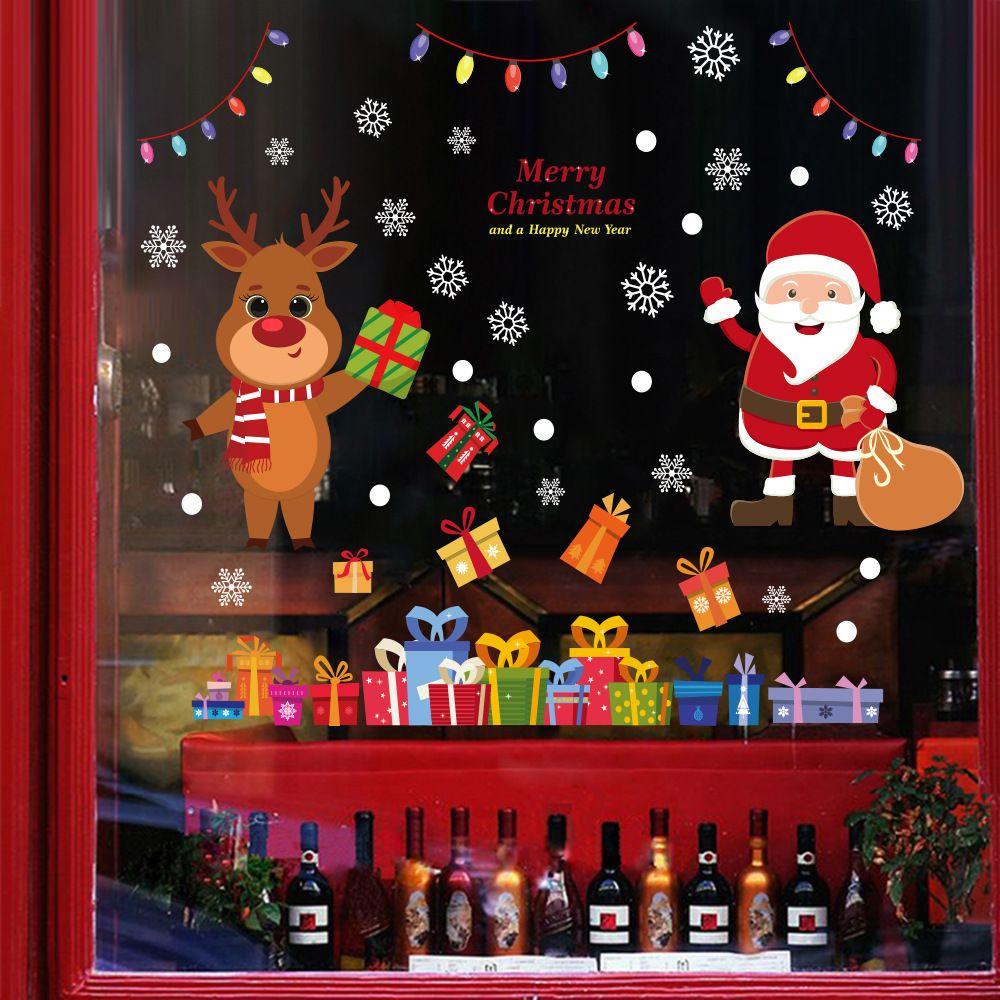 Đề Can PVC Dán Trang Trí Giáng Sinh 2022 Chống Nước Có Thể Tháo Gỡ