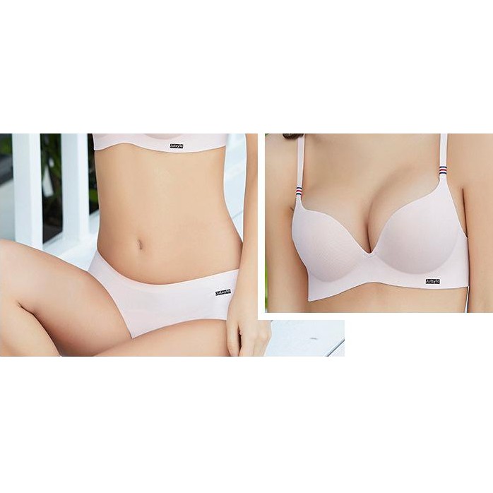 BỘ ĐỒ LÓT NỮ SU ĐÚC - ÁO LÓT NỮ KHÔNG GỌNG SIÊU NÂNG ĐẨY THOÁNG MÁT TẠO KHE - Bộ sđ