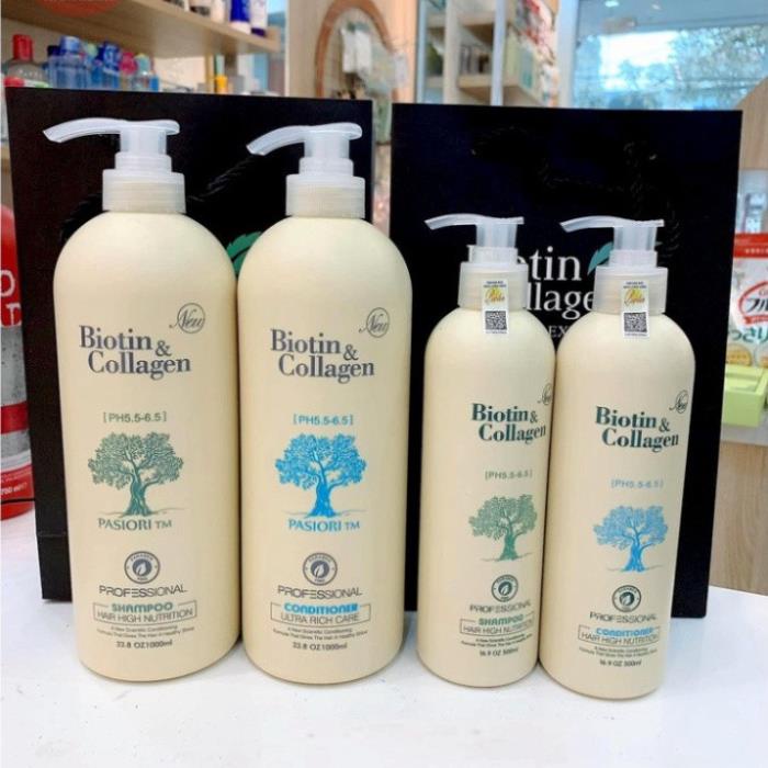 Biotin Collagen  Chống Rụng Kích Thích Mọc Tóc Siêu Mềm Mượt Biotin & Collagen 1000ml
