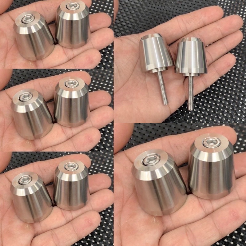 Gù Tay Lái inox 304 Đặc Gắn Mọi Dòng Xe Nặng 350g [Giá 1Cặp]