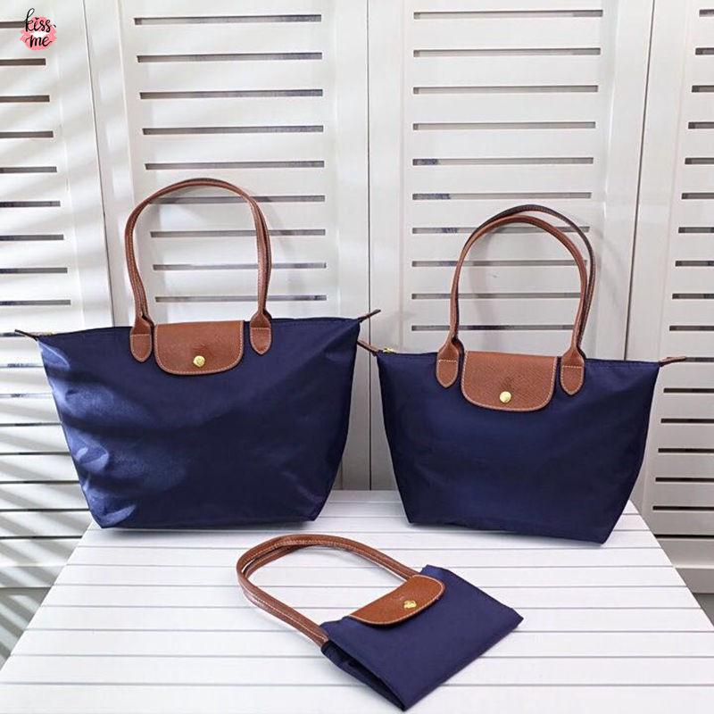 LONGCHAMP Túi Tote Nylon Đeo Vai Sức Chứa Lớn  Túi Xách Vải Oxford Cho Mẹ