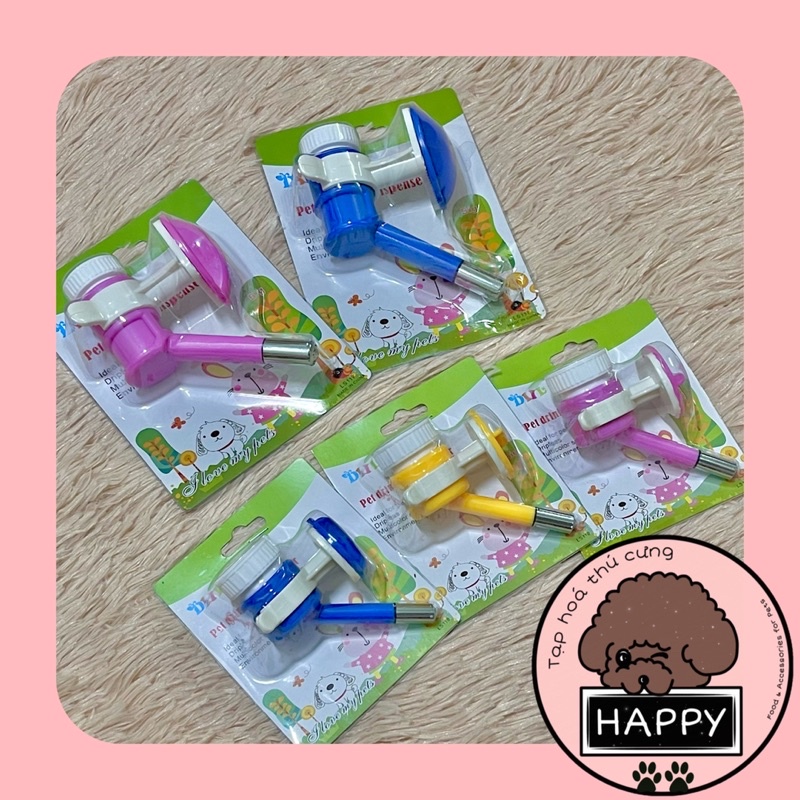 HOẢ TỐC | Vòi nhựa Dill gắn chuồng cho chó mèo  / Đầu nhựa ABS gắn bình nước treo chuồng cho thú cưng
