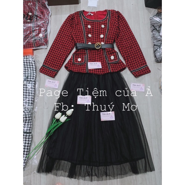 Sét dạ thiết kế cao cấp sang chảnh 3 món kèm ảnh thật 3 màu _Tiệm của Ả | BigBuy360 - bigbuy360.vn