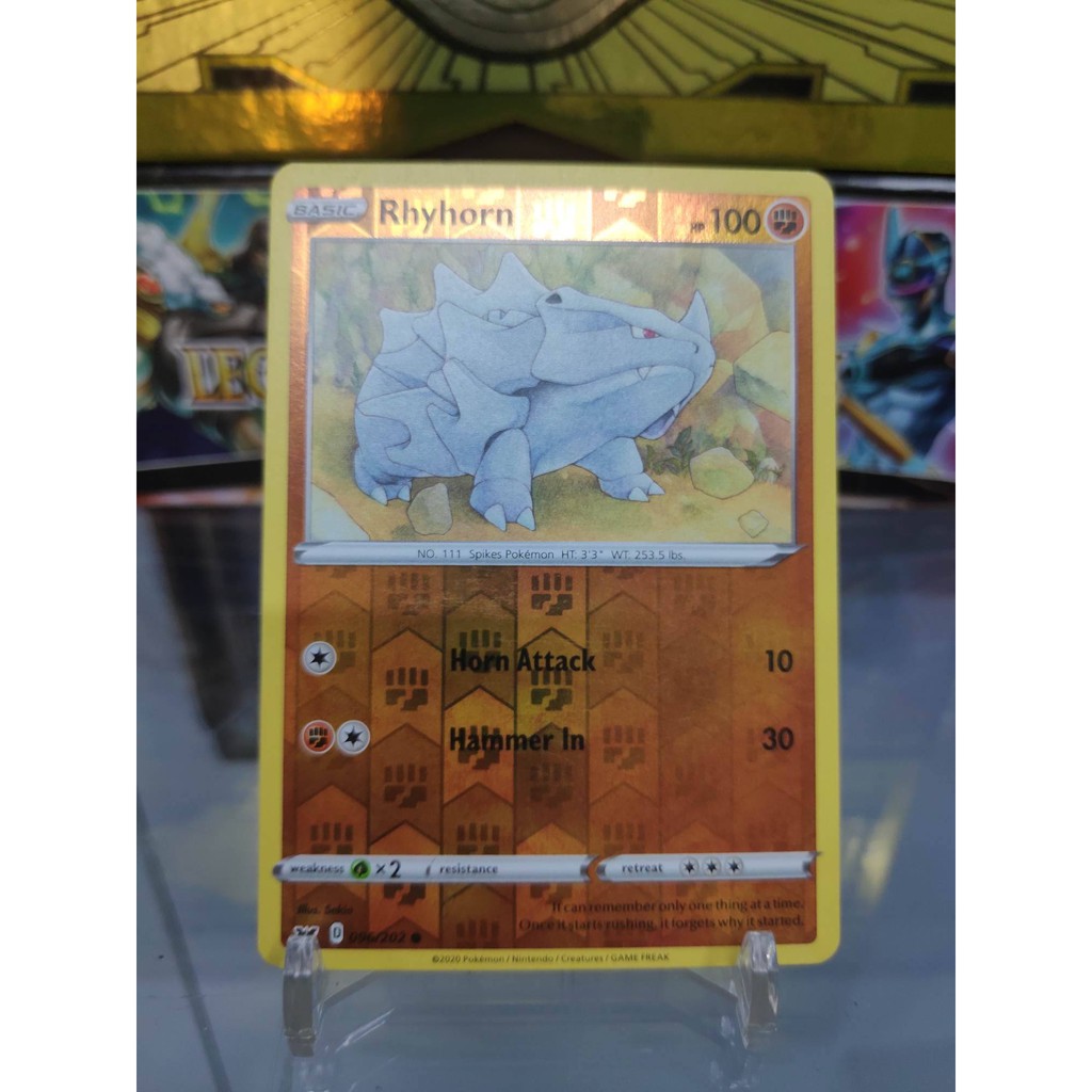 [ Dưa Hấu Yugioh ] Lá bài thẻ bài Pokemon Rhyhorn