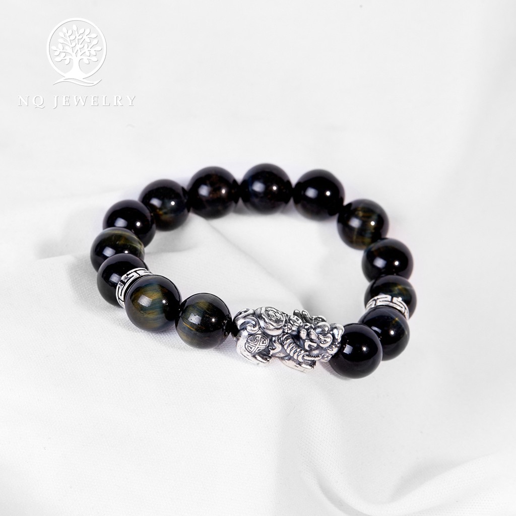 Vòng tay phối tỳ hưu bạc thái - NQ Jewelry