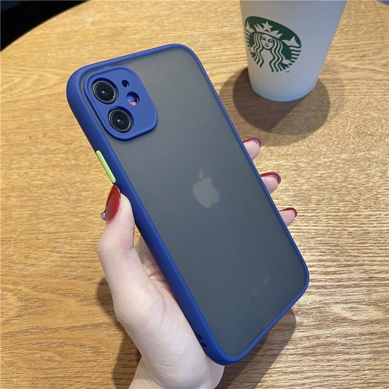 ♠☄ Ốp điện thoại lưng iPhone 11 mobile phone shell iPhoneX male XR female XSmax anti-drop liquid color contrast 7p matte 8plus full package 6sp | BigBuy360 - bigbuy360.vn