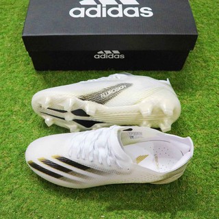 Giày Đá Bóng X Ghosted FG trắng vạch đen - Mẫu mới nhất 2020