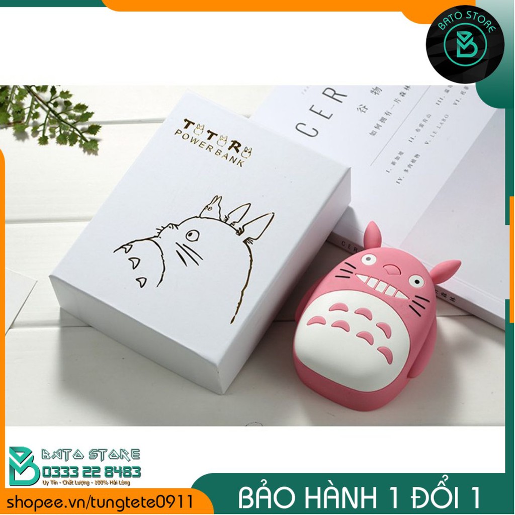 [SIÊU HOT] Sạc Dự Phòng 12000mah TOTORO Mặt mèo dễ thương -LB9303