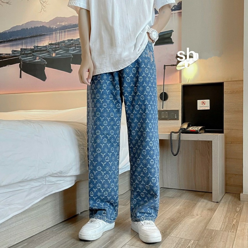 Quần Jean Baggy ống suông, rộng nam Guci Phong Cách Hàn Quốc | BigBuy360 - bigbuy360.vn