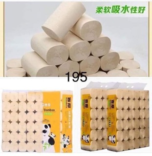 36 CUỘN GIẤY GẤU TRÚC VỆ SINH .