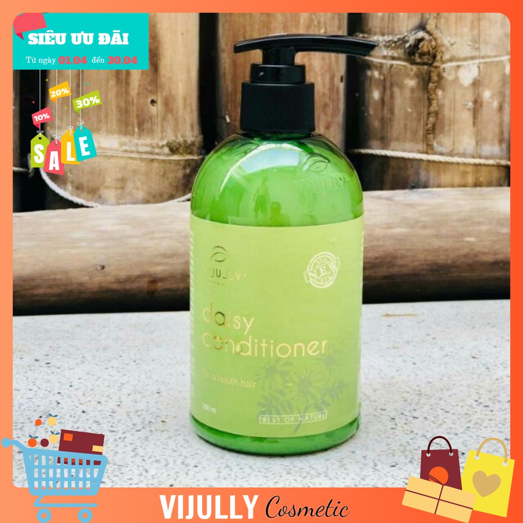 DẦU XẢ TỪ DỪA VÀ HOA CÚC VIJULLY _ PHỤC HỒI TÓC HƯ TỔN, KHÔ VÀ CHẺ NGỌN