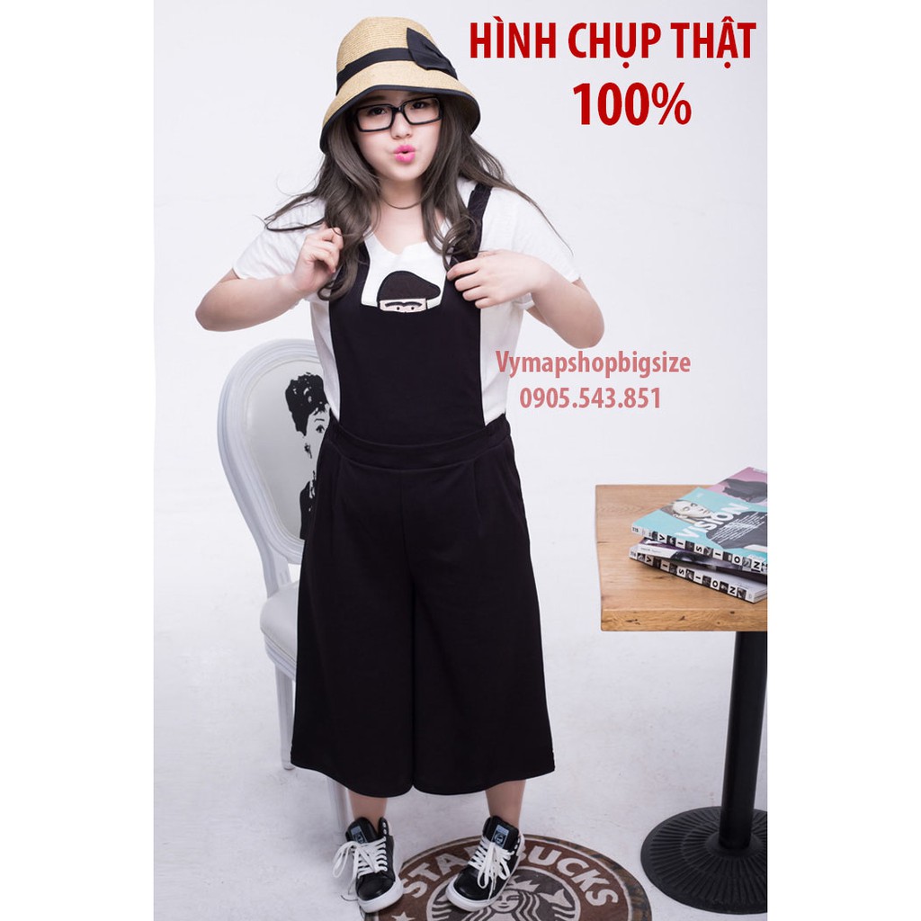 Quần yếm culottes bigsize