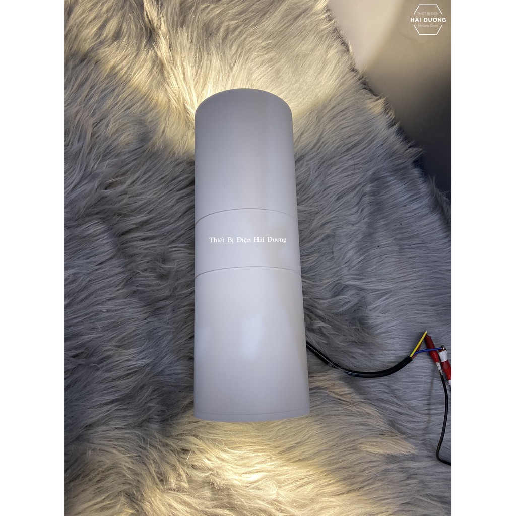 Đèn led gắn tường hình trụ TN916 10w - Ánh sáng vàng Chống nước ngoài trời - Loại to 26x9cm - Energy Green - BH 1 năm