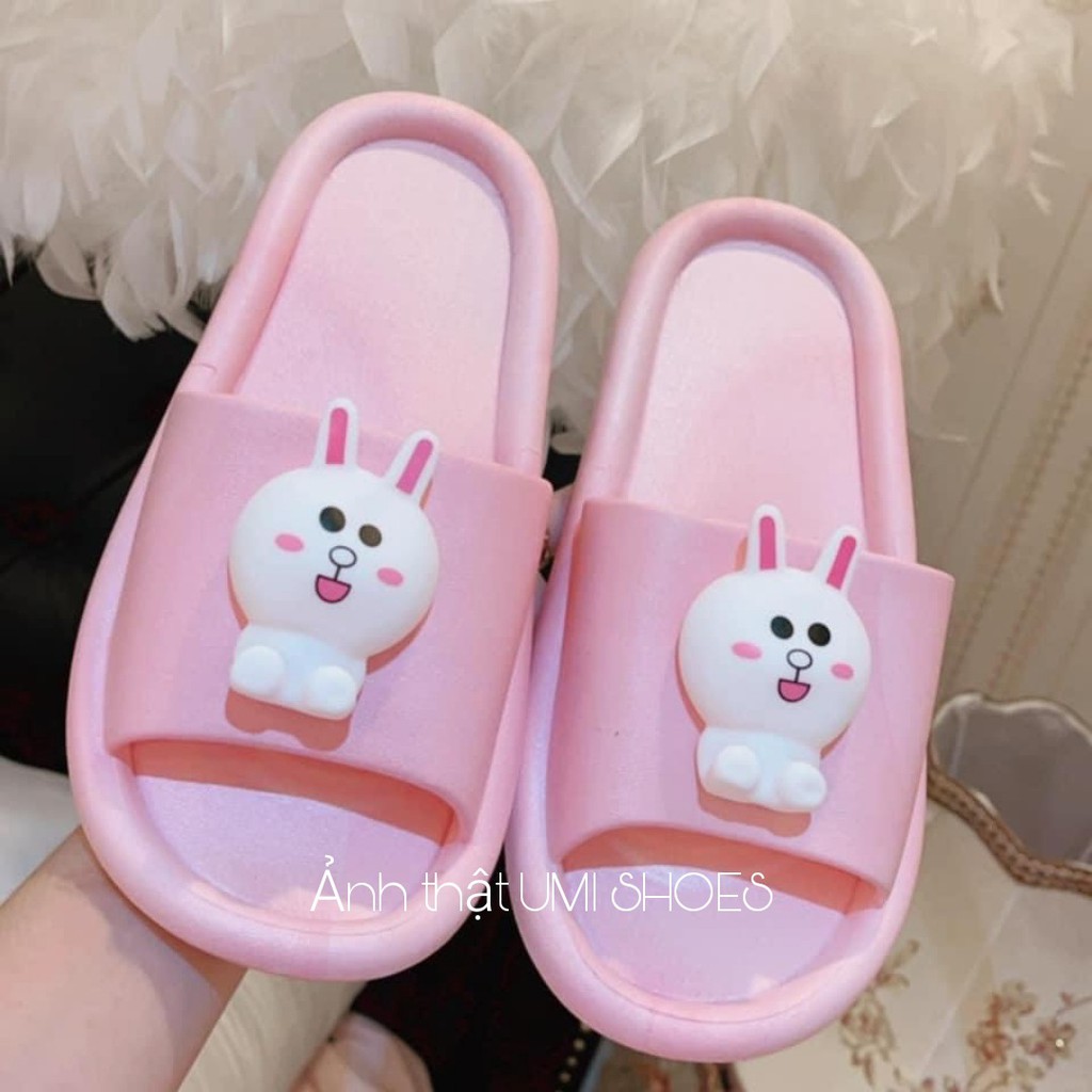 [SẴN - NOWSHIP] Dép nữ đế bằng cute màu đen/cam/hồng xinh mới về đẹp rửa nước đi mưa du lịch đi biển êm thoáng chân rẻ