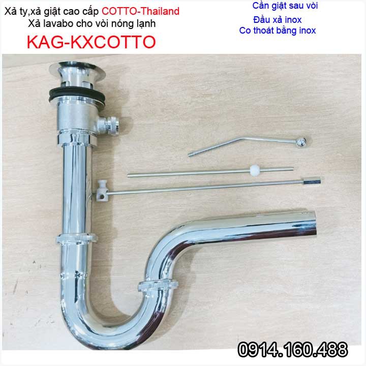 Xả ty giật vòi lavabo nóng lạnh KAG-KXBF603, Trọn bộ xả cần giật chậu rửa mặt  Japan technology thoát nhanh vệ sinh sạch