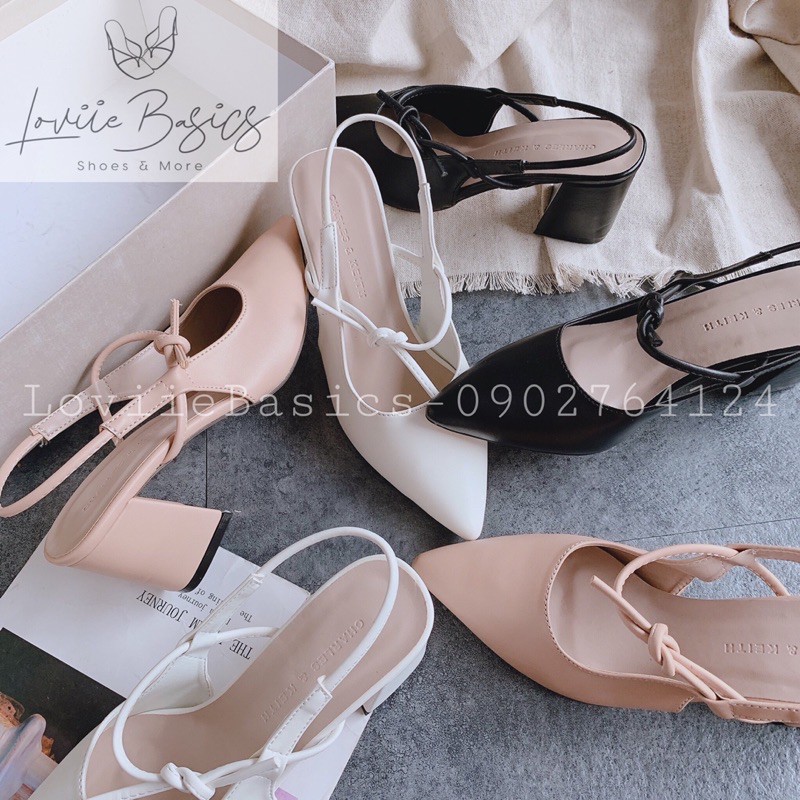 GIÀY CAO GÓT 5 PHÂN LOVIIE BASICS - GIÀY NỮ CAO GÓT ĐẾ VUÔNG CÔNG SỞ - GUỐC SANDAL BÍT MŨI NHỌN 5CM G201223