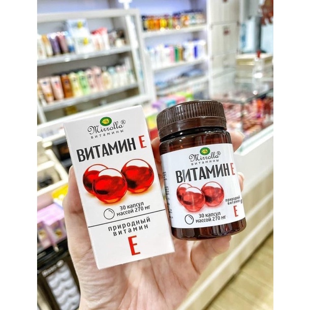 viên uống vitamin E đỏ Nga 270mg