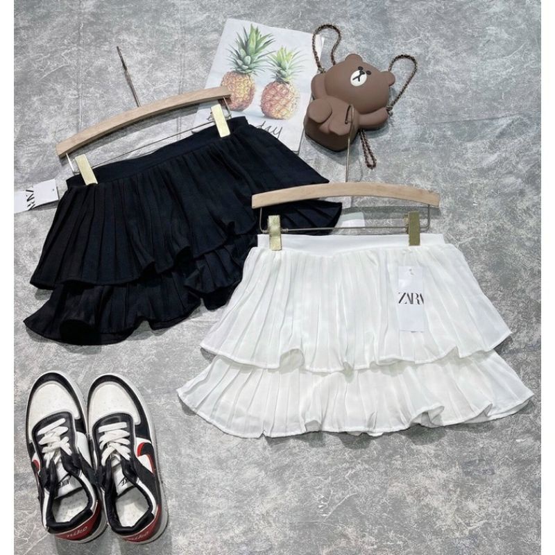 Chân váy dập nhỏ hai tầng xoè cực xinh, chất mịn - BB | BigBuy360 - bigbuy360.vn