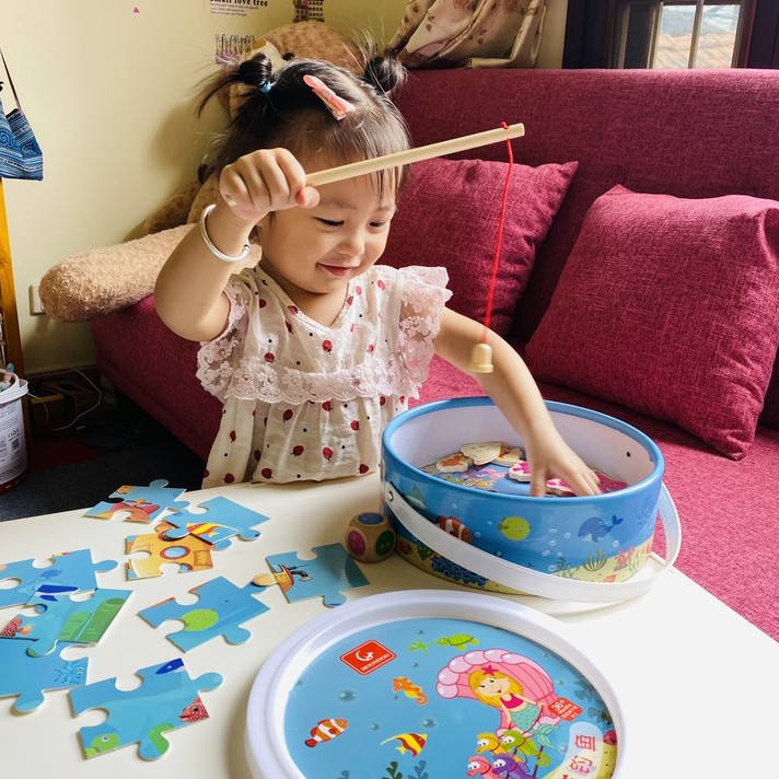 Bộ đồ chơi câu cá bằng gỗ trẻ em,phù hợp cho bé 2-6 tuổi
