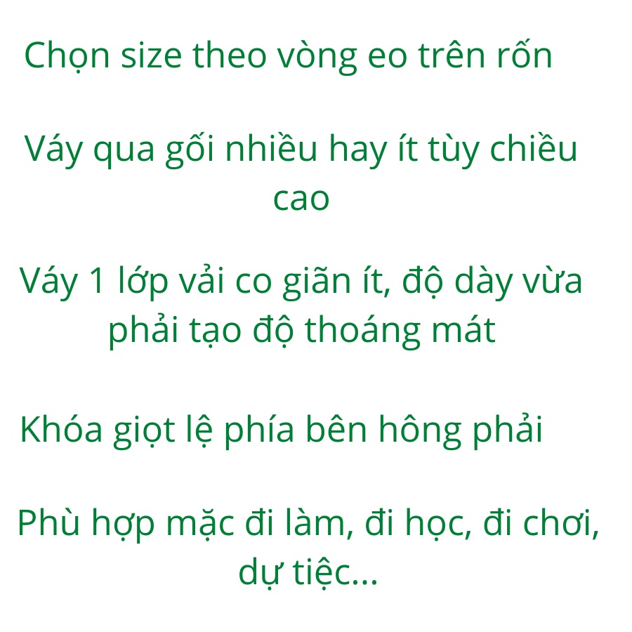 Chân váy xòe công sở dáng dài vải tuyết mưa loại 1 màu đen CVXD011