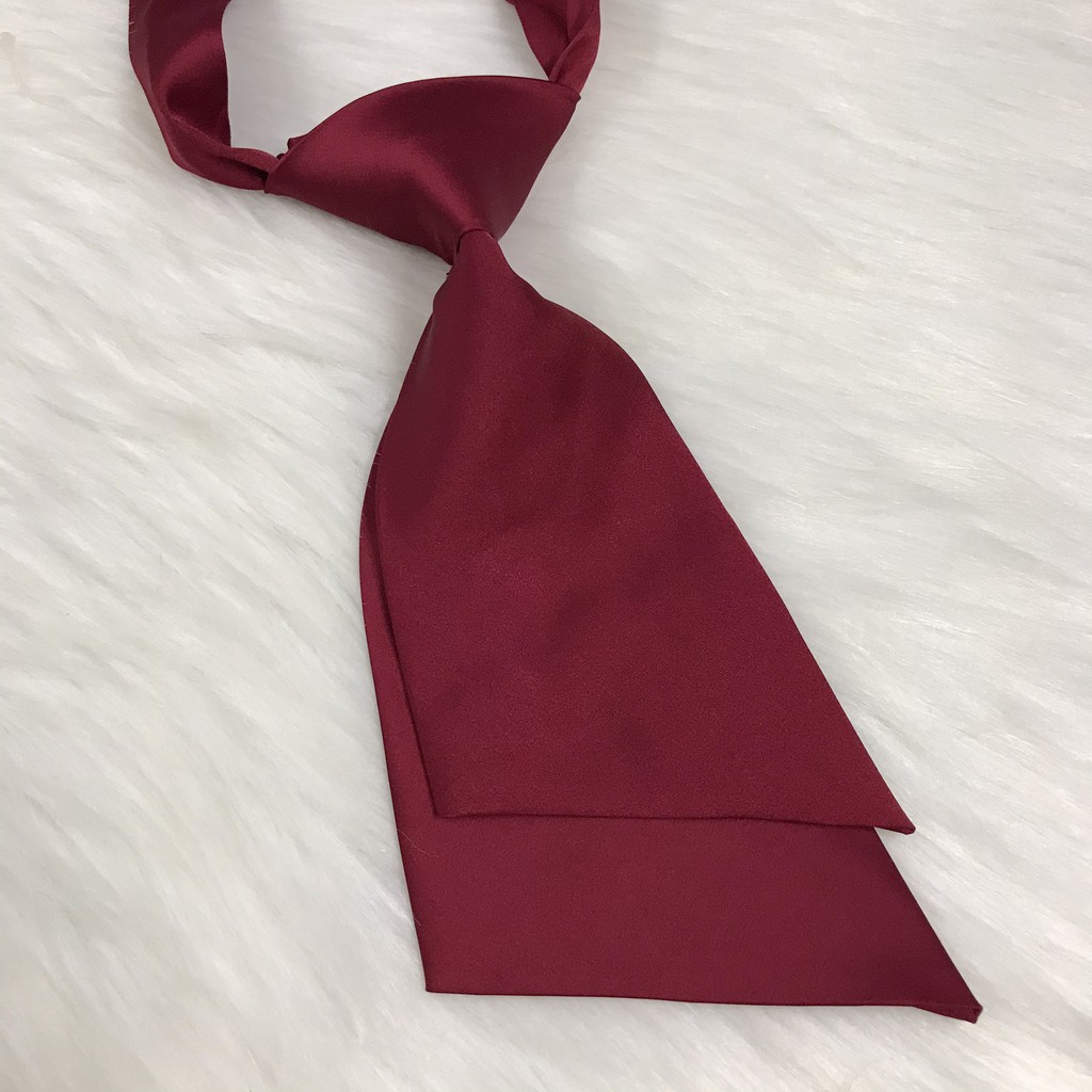 Cà vạt nữ KING học sinh công sở vải phi bóng cao cấp giá rẻ [C05]