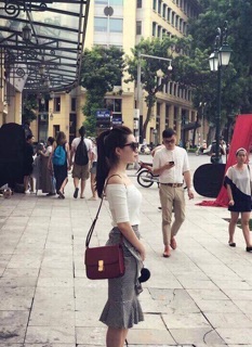 Túi Celine box khoá đồng