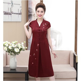 VÁY LỤA CHO MẸ BMT 59 ( HÀNG CÓ SẴN )