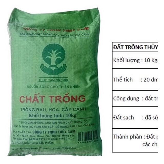 Combo 5 bao đất hữu cơ 10kg/ bao trồng hoa,cây cảnh, dâu Tây