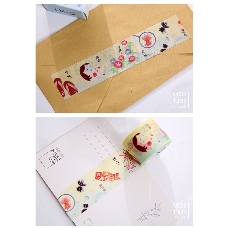 [ Thanh lý] Cuộn Washi tape hoạt hình M698