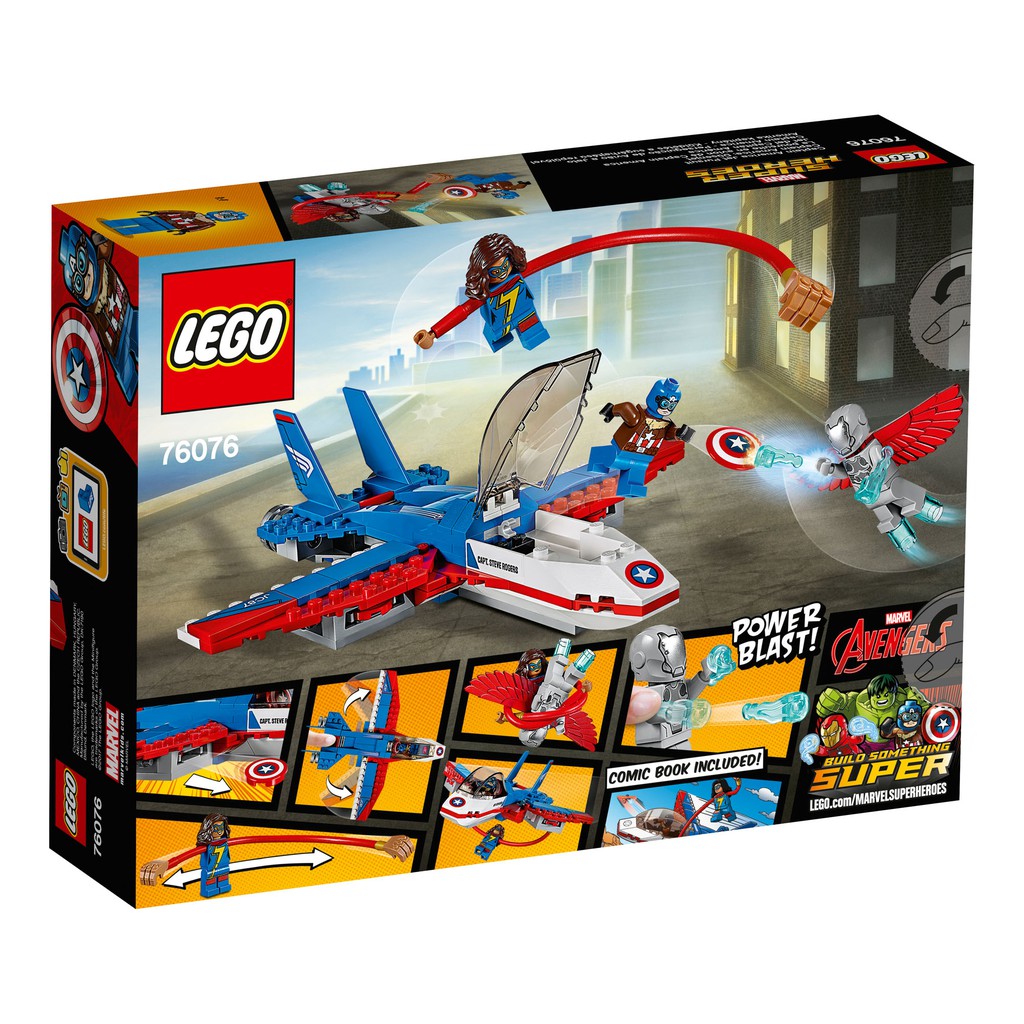 LEGO Marvel Super Heroes - Máy Bay Phản Lực Của Captain America (76076)