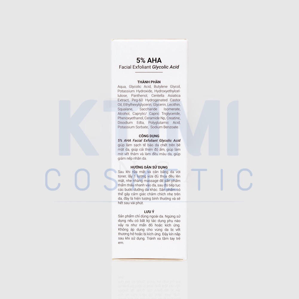 KTIMI TẨY TẾ BÀO CHẾT 5% AHA Facial Exfoliant Glycolic Acid | BigBuy360 - bigbuy360.vn