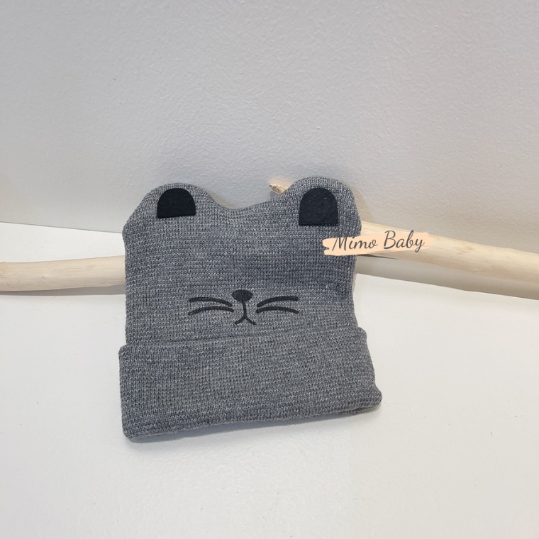 Mũ len hình mèo, cún đáng yêu cho bé (3m-3y) ML150 Mimo Baby