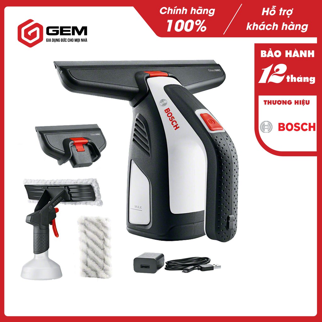 Máy lau kính Bosch - lau kính nhanh, không để lại vệt nước. [HÀNG NHẬP ĐỨC]