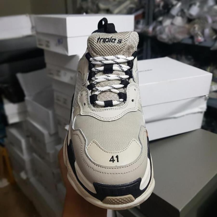 𝐓Ế𝐓🌺 NEW CH Giày Balenciaga Triple S Xám Đen Chất Nhất 👟 Xịn Nhất 2020 ⛳ new "