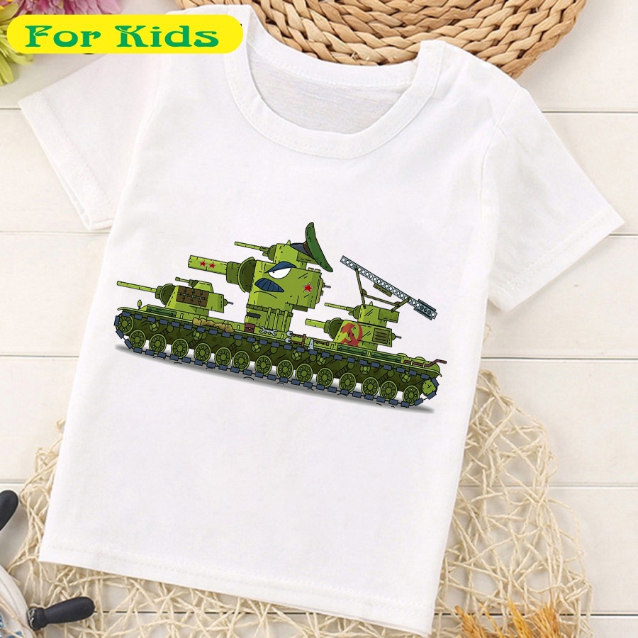 Top 8 Mẫu áo thun in hình xe tăng hoạt hình - món quà ý nghĩa cho bé
