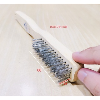 Bàn Chải Cán Gỗ Sợi Cước Thép 514 Eo