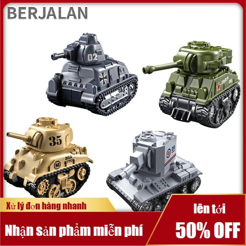 Military Mô Hình Kết Hợp Giữa Liên Xô KV-2 Xe Tăng Hạng Nặng Thế Giới Chiến Tranh Toons Keo Miễn Phí Q Phiên Bản BT17