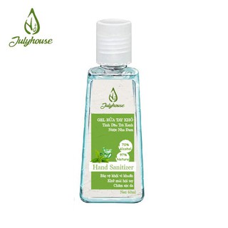 Gel rửa tay khô tinh dầu Trà Xanh và Nha Đam 60ml JULYHOUSE