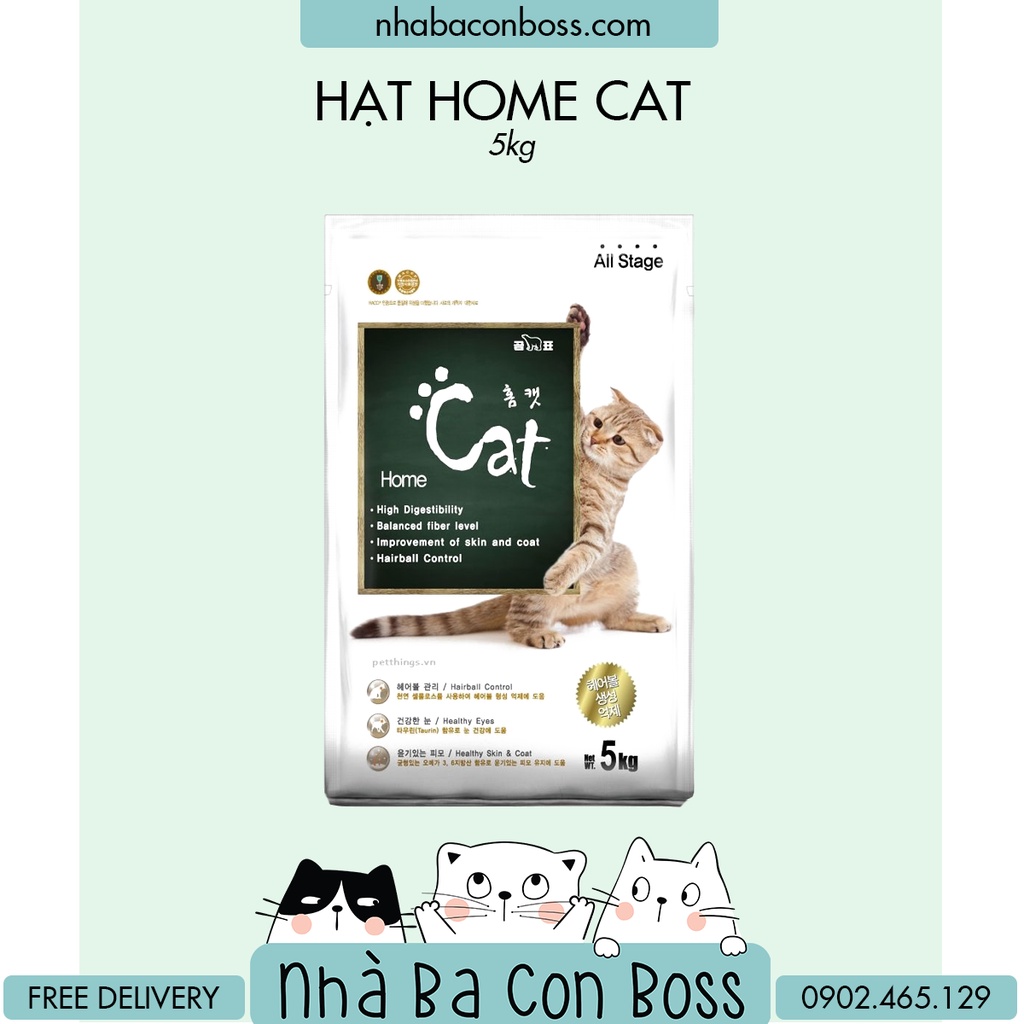 Thức ăn hạt khô cho mèo - Homecat 5 ký