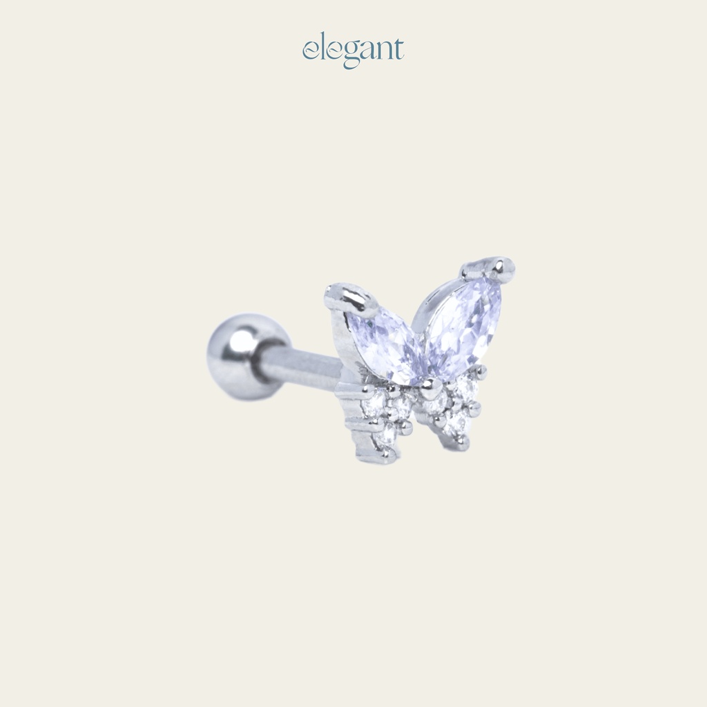 Khuyên tai đá màu CRYSTAL ELEGANT BUTTERFLY Elegant