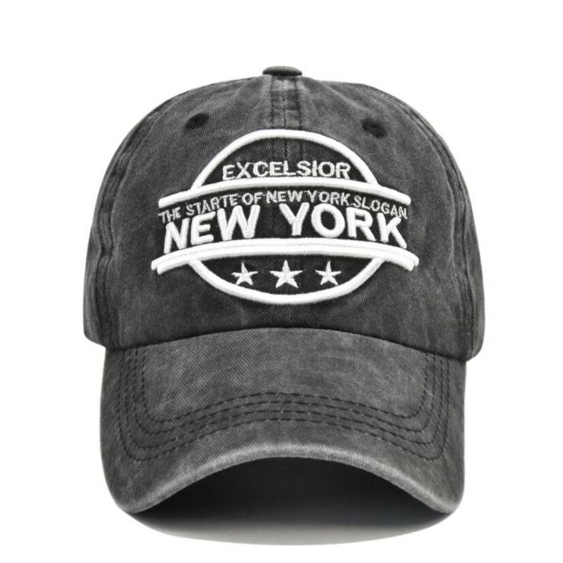 Mũ Lưỡi Trai cotton Thêu Chữ new york Thời Trang Thể Thao Ngoài Trời Cho Nam Và Nữ