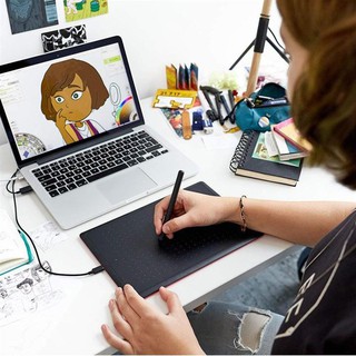 Bảng vẽ điện tử dùng cho máy tính, laptop wacom ctl-672/k2-f cao cấp
