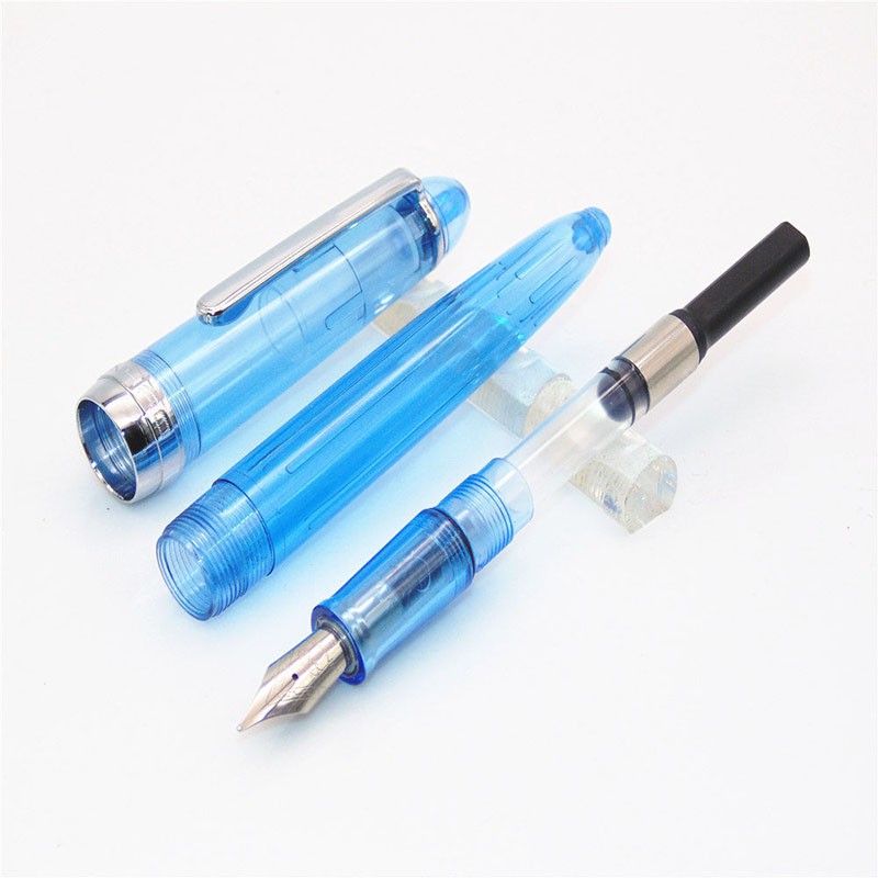 Bút máy màu xanh trong suốt jinhao 992 chất lượng cao