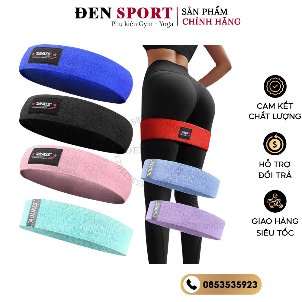 Dây Đàn Hồi Kháng Lực Tập Mông Miniband Aolikes ĐenSport