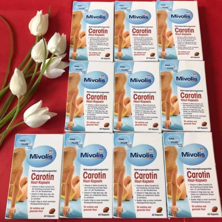 Viên Uống Chống Nắng Đức Carotin Mivolis Das Gesunde Plus Carotin 60 Viên | BigBuy360 - bigbuy360.vn